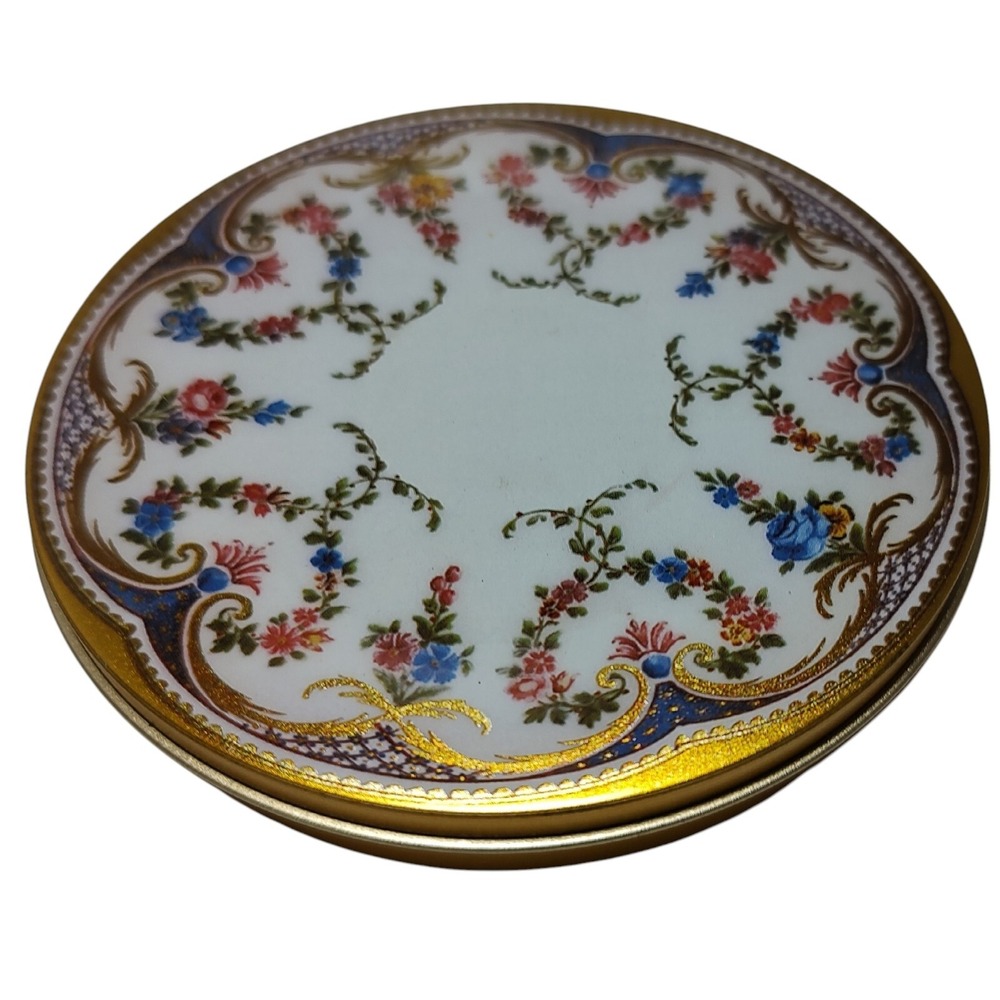 The Wallace Collection Garlands of Roses Four Coasters with‎ Tin Box England